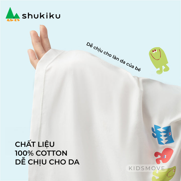 Áo thun ngắn tay cho bé Shukiku Nhật Bản