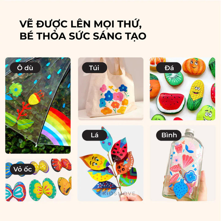 Bút màu Acrylic Mideer