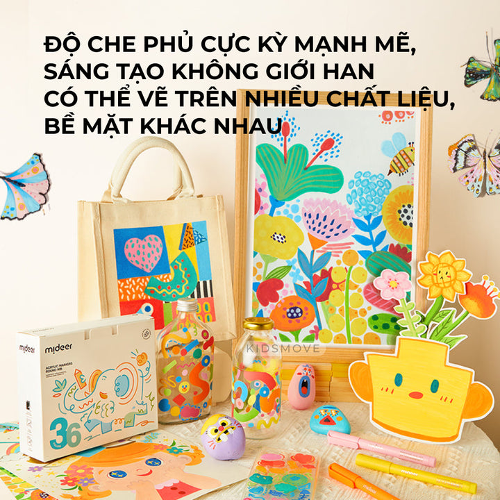 Bút màu Acrylic Mideer