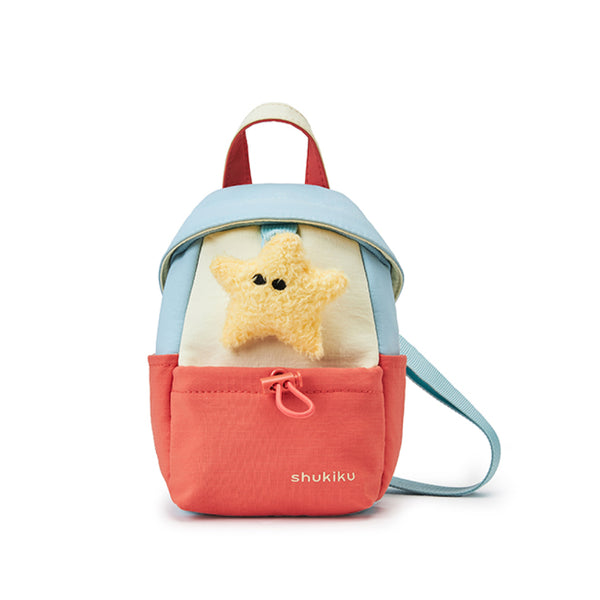 Túi đeo chéo cho bé kèm gấu bông Shukiku, chống nước, siêu nhẹ 130g, khoá YKK Nhật Bản