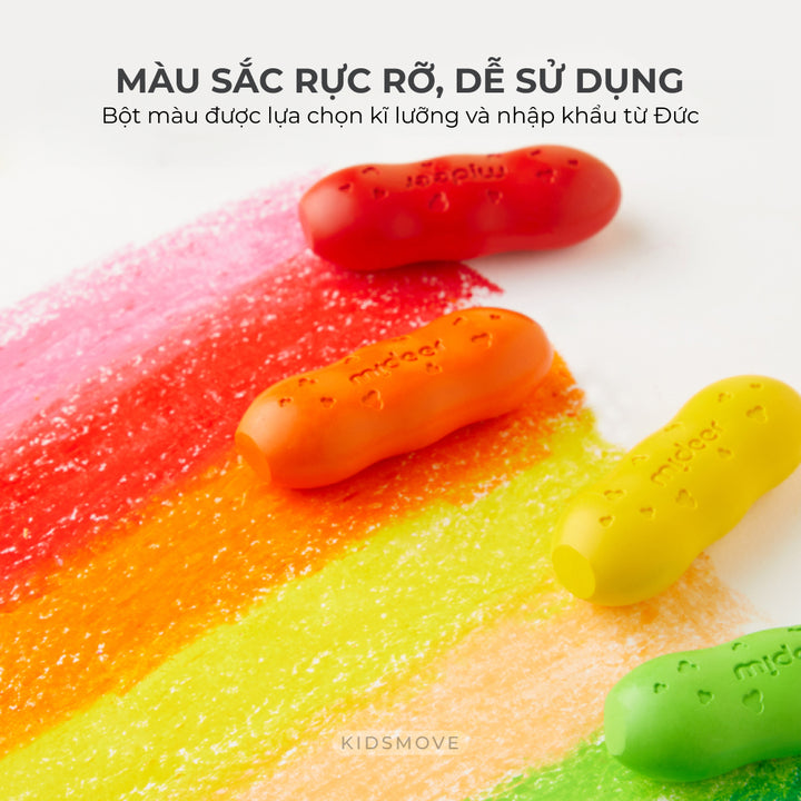Bút sáp hạt đậu Mideer