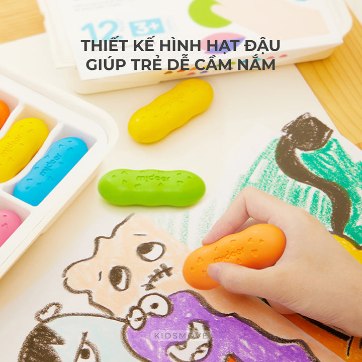 Bút sáp hạt đậu Mideer