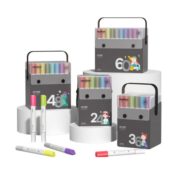 Bút dạ tô màu 2 đầu Mideer dual tip marker