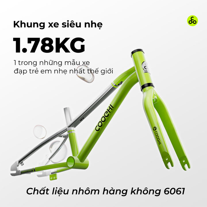 Xe đạp siêu nhẹ Cooghi F3