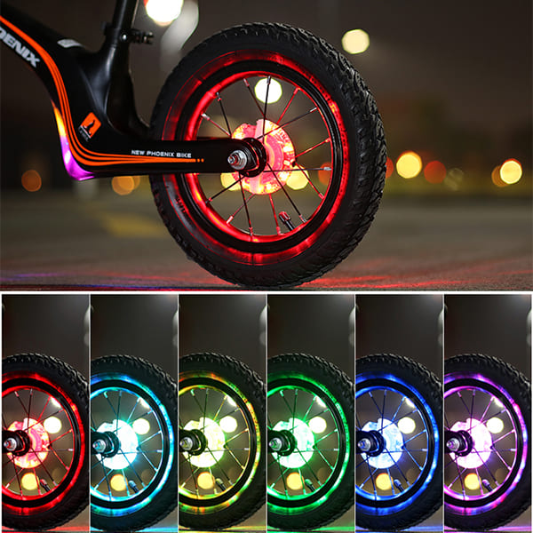 Đèn led xe đạp cảm ứng gắn bánh xe sạc usb