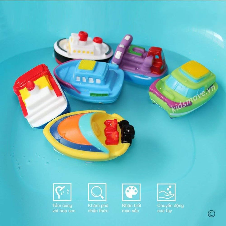 Bộ 9 món du thuyền thả bồn tắm - Kidsmove - Thế giới xe của bé