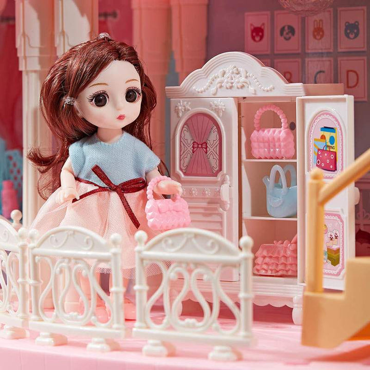 Nhà búp bê cỡ lớn biệt thự Castle Villa - Đồ chơi lắp ráp cho bé gái