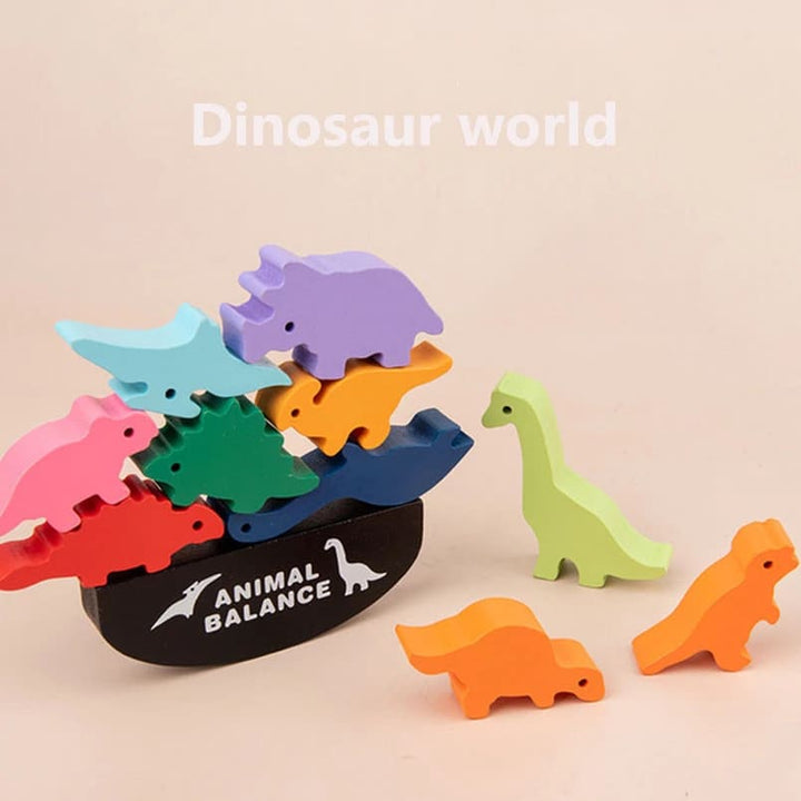 Đồ chơi gỗ tập giữ thăng bằng cho bé - đồ chơi giáo dục montessori Animal Balance