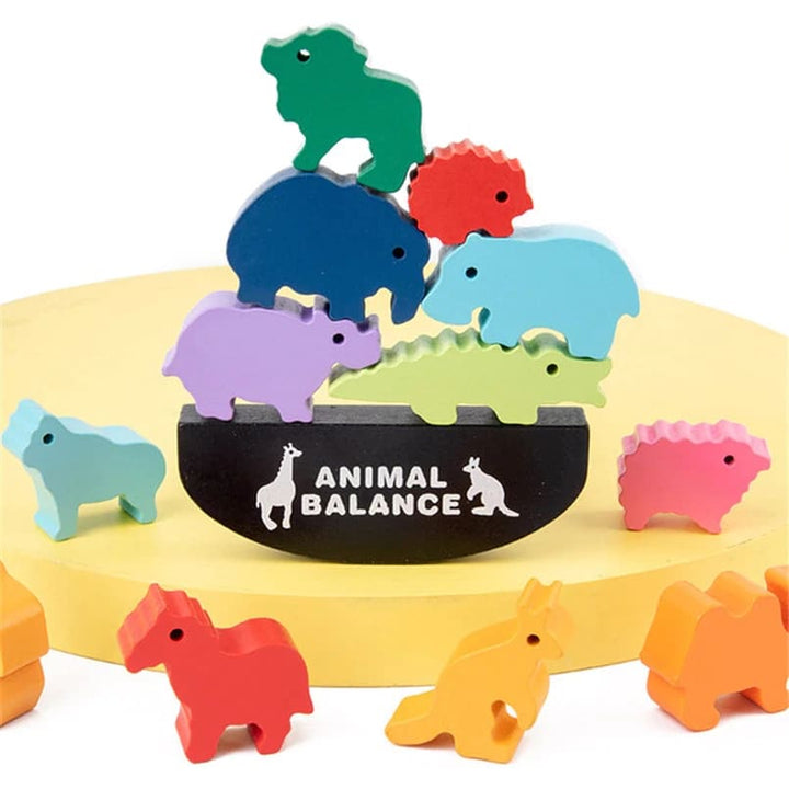 Đồ chơi gỗ tập giữ thăng bằng cho bé - đồ chơi giáo dục montessori Animal Balance