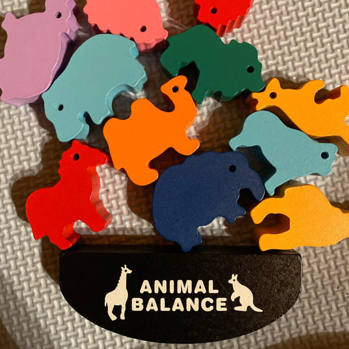 Đồ chơi gỗ tập giữ thăng bằng cho bé - đồ chơi giáo dục montessori Animal Balance
