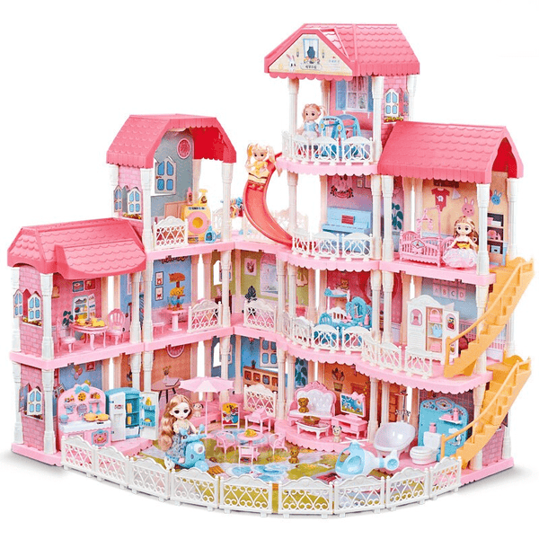 Nhà búp bê cỡ lớn biệt thự Castle Villa - Đồ chơi lắp ráp cho bé gái