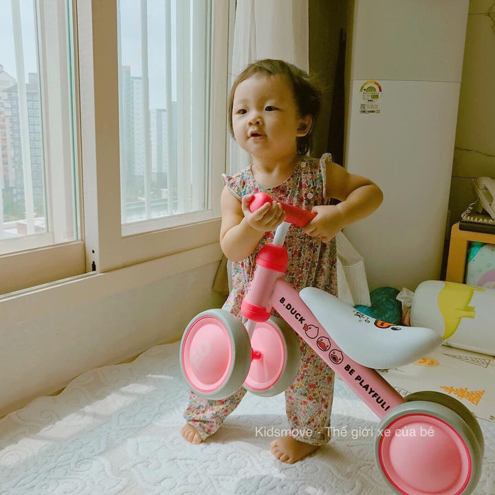Xe chòi chân thăng bằng Mini-bike vịt Bduck hồng - Kidsmove - Thế giới xe của bé