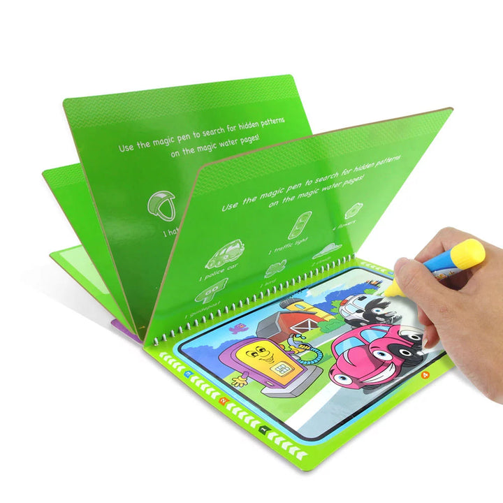 Sách tô màu ma thuật tự xóa nhiều chủ đề cho bé water doodle