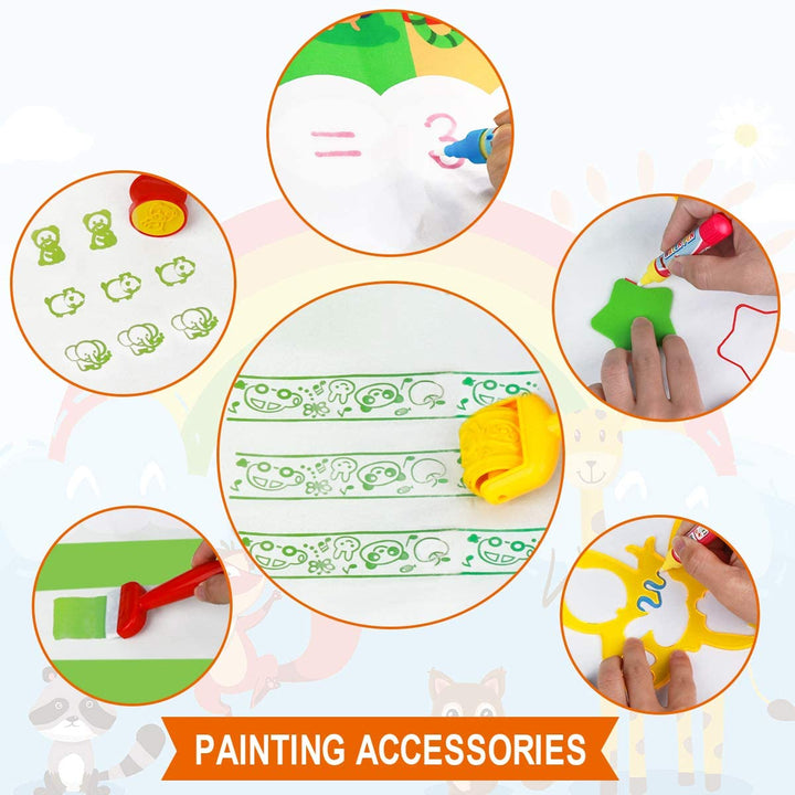 thảm tập vẽ bút nước ma thuật tự xóa thần kỳ cho bé