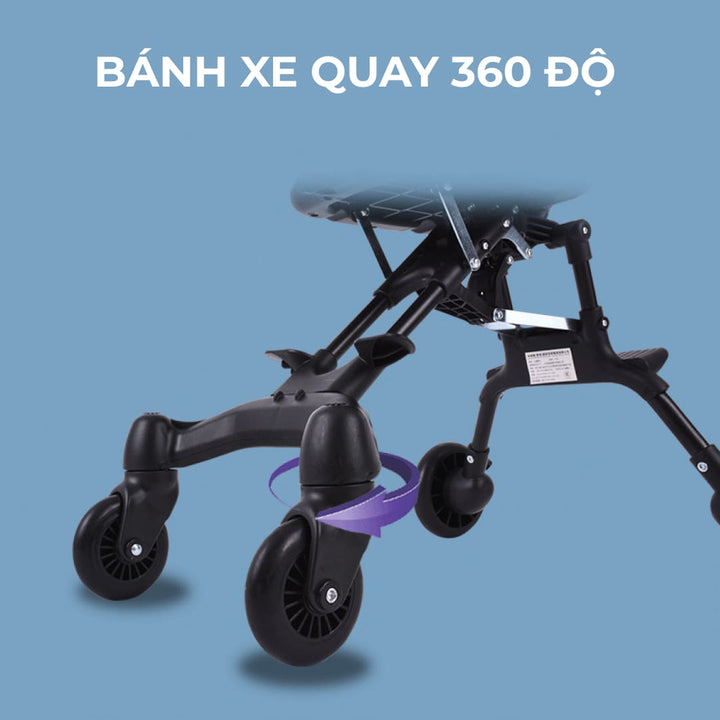 Xe đẩy du lịch gấp gọn siêu nhẹ JT05 - Kidsmove - Thế giới xe của bé