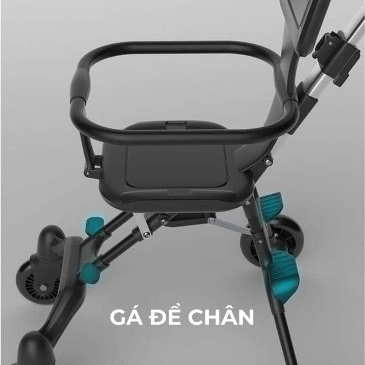 Xe đẩy du lịch gấp gọn siêu nhẹ JT05 - Kidsmove - Thế giới xe của bé