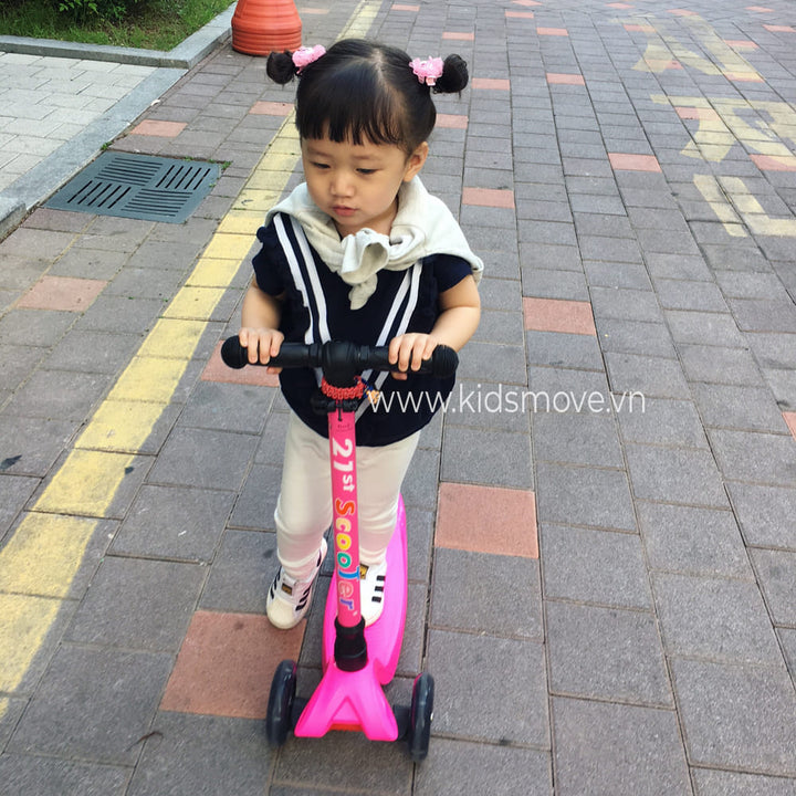 mua xe scooter 3 bánh có đèn led 21st scooter CANDY cho bé 2-3-5-8 tuổi hà nội và tphcm