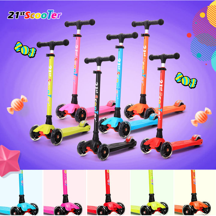 mua xe scooter 3 bánh có đèn led 21st scooter CANDY cho bé 2-3-5-8 tuổi tphcm