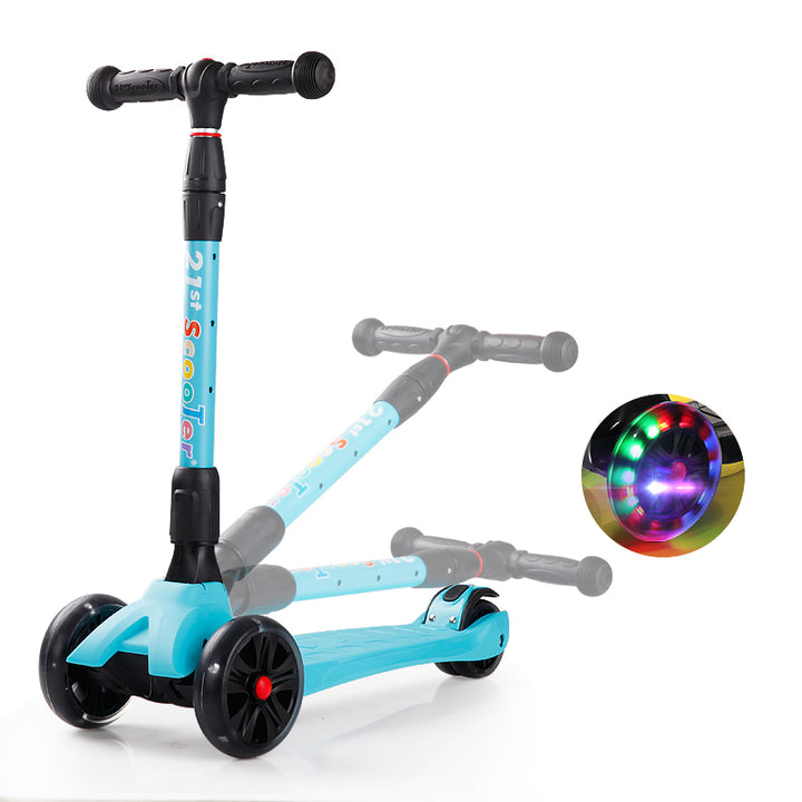 xe trượt scooter 3 bánh có đèn led 21st scooter SPINE cho bé trai và bé gái tphcm 3-14 tuổi có thể gấp gọn 